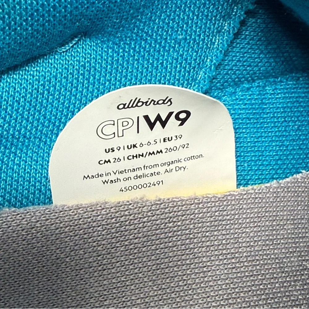 Allbirds Women's Size 9 Canvas Pacer Sneaker Thrive Teal perfect
